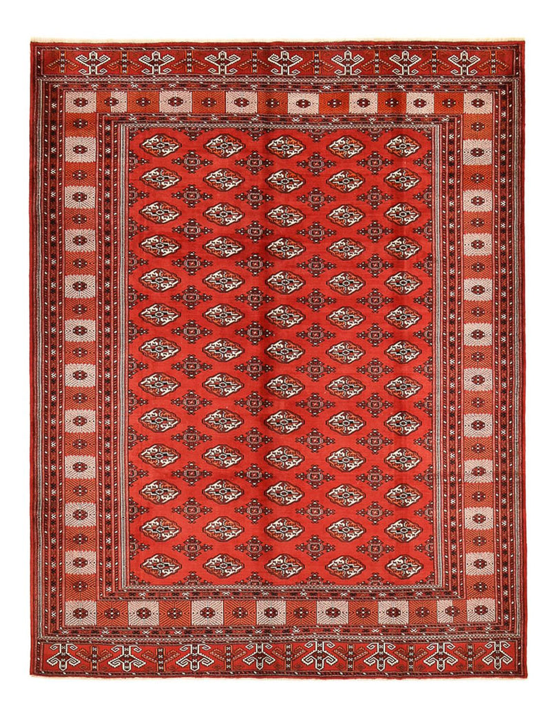 Turkaman-tæppe - 378 x 295 cm - rød