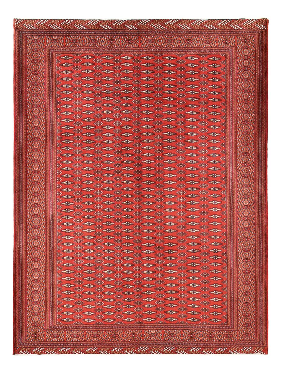 Turkaman-tæppe - 338 x 253 cm - rød
