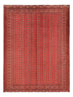 Turkaman-tæppe - 338 x 253 cm - rød