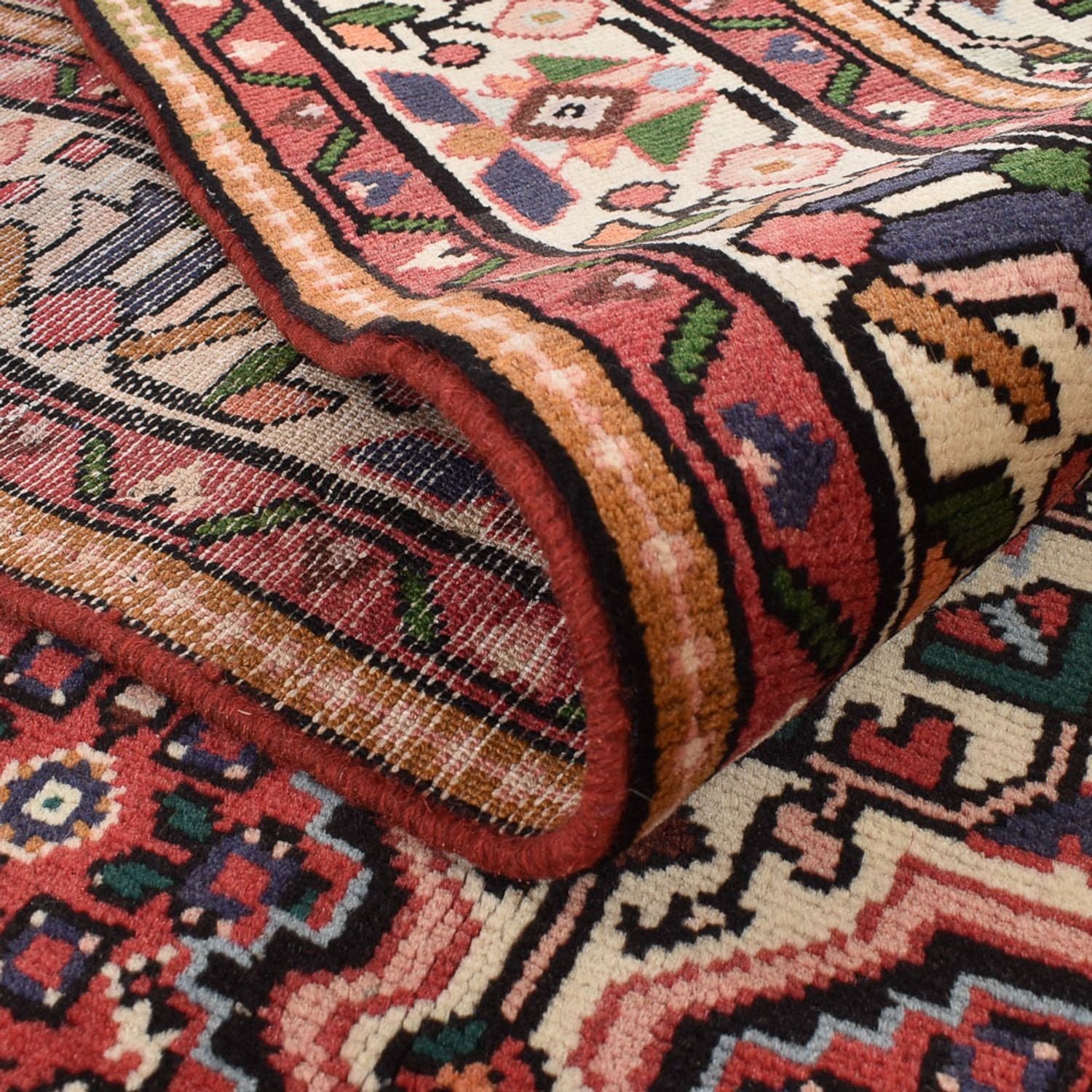 Persisk tæppe - Nomadisk - 297 x 191 cm - lysrød