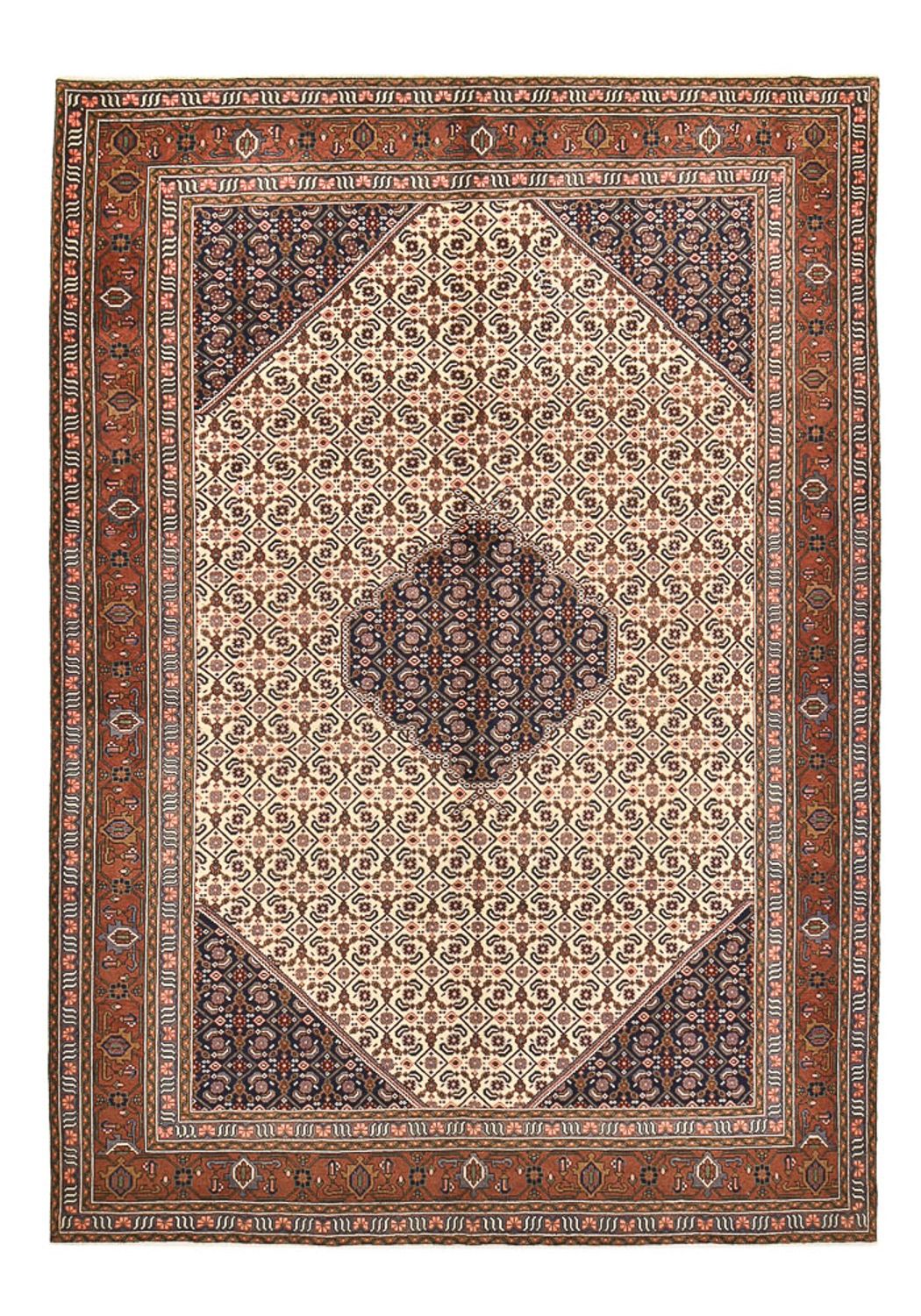 Persisk tæppe - Nomadisk - 325 x 227 cm - beige