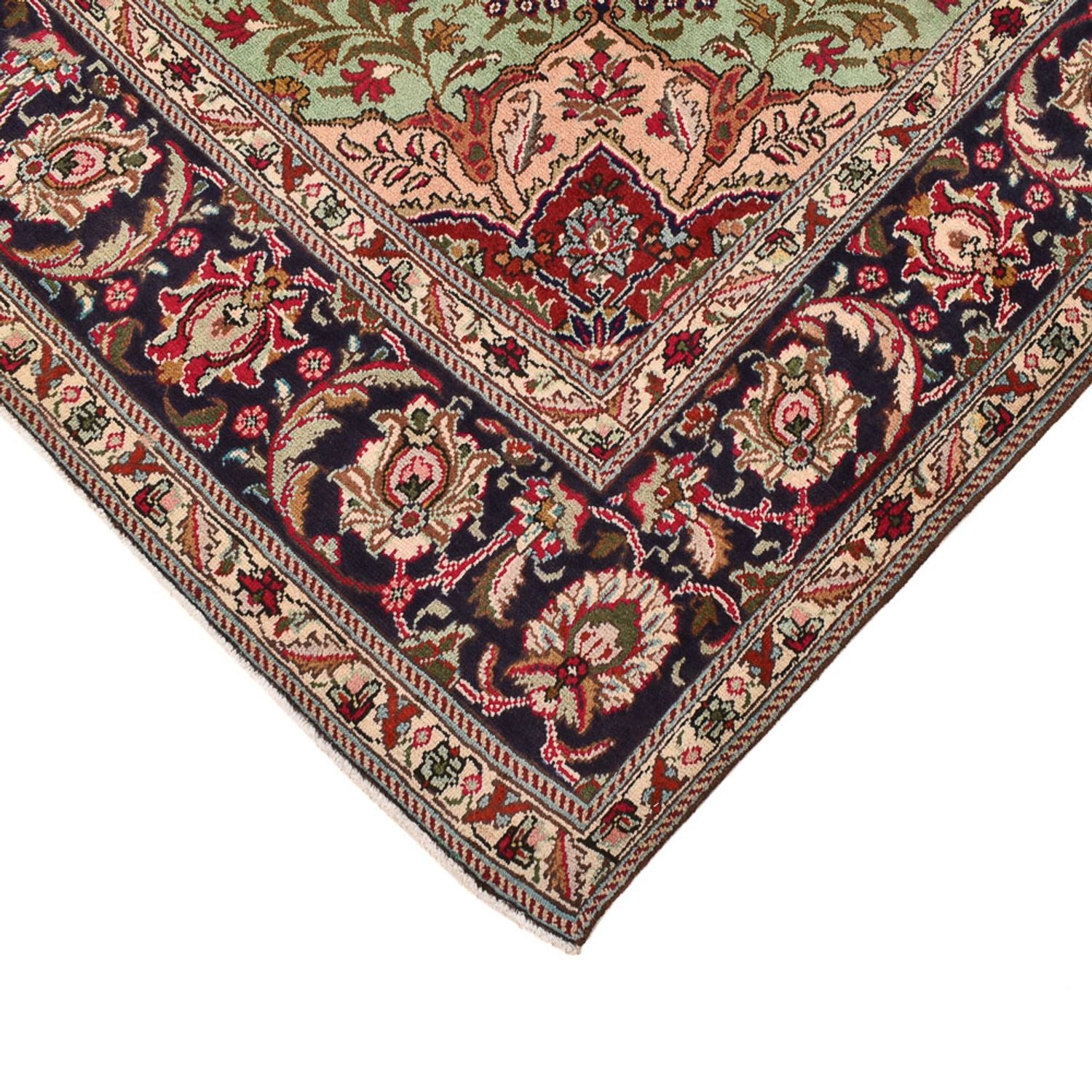 Persisk tæppe - Tabriz - 307 x 198 cm - lysrød