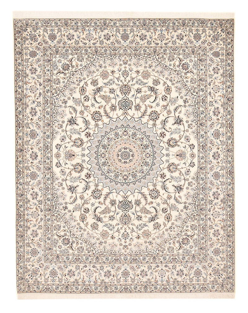 Persisk tæppe - Nain - Premium - 313 x 251 cm - hvid