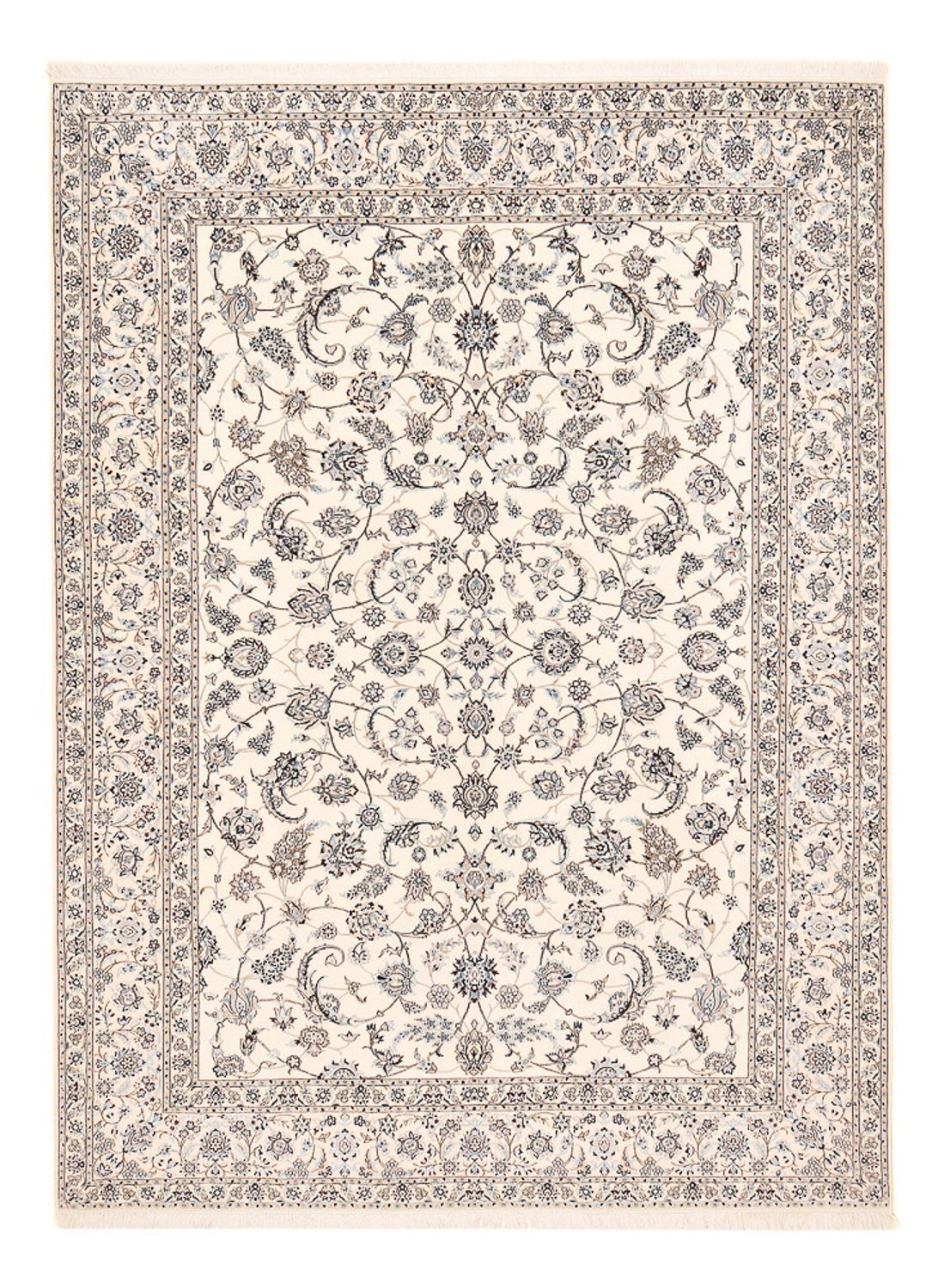 Persisk tæppe - Nain - Premium - 347 x 258 cm - hvid