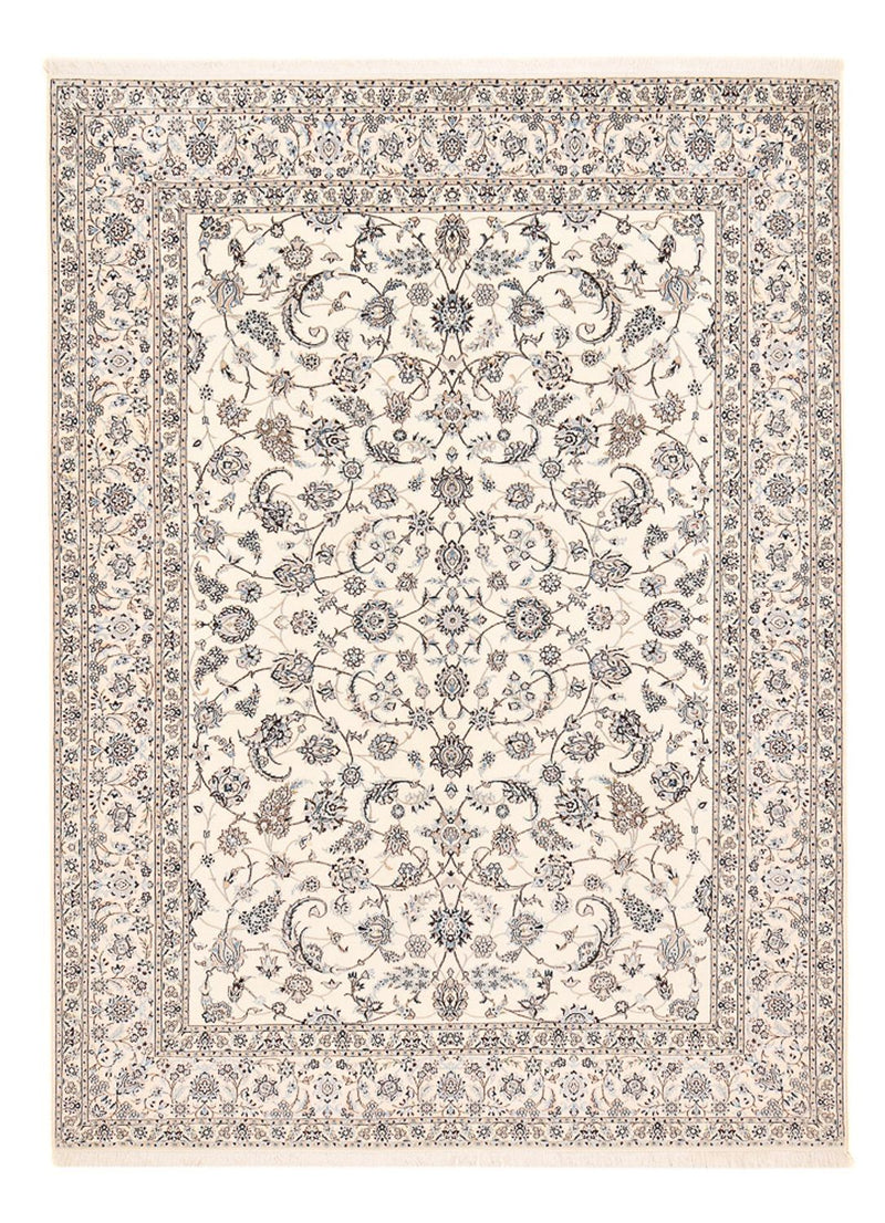 Persisk tæppe - Nain - Premium - 347 x 258 cm - hvid