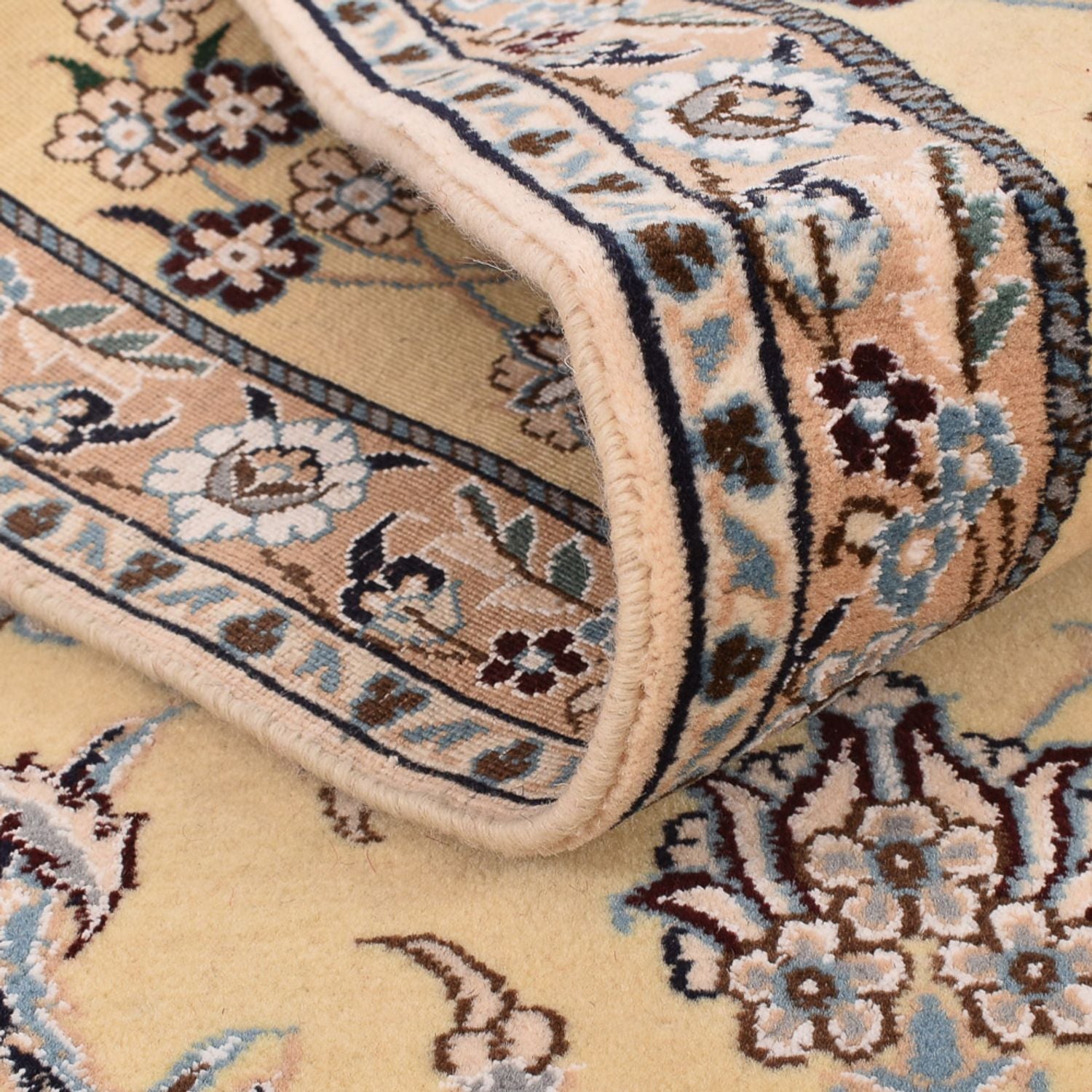 Løber Persisk tæppe - Nain - Royal - 269 x 88 cm - lys beige