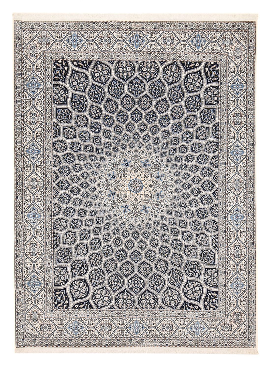 Persisk tæppe - Nain - Premium - 350 x 260 cm - mørkegrå
