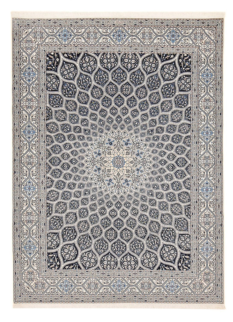 Persisk tæppe - Nain - Premium - 350 x 260 cm - mørkegrå