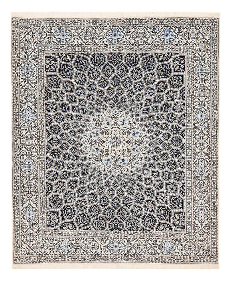 Persisk tæppe - Nain - Premium - 307 x 262 cm - mørkegrå
