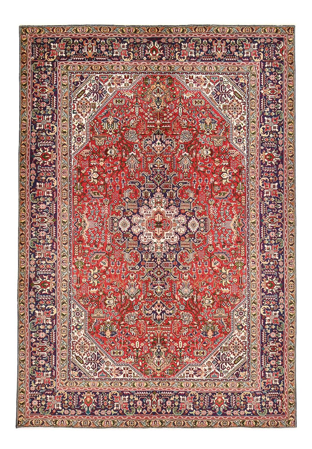 Persisk tæppe - Tabriz - 290 x 200 cm - rød