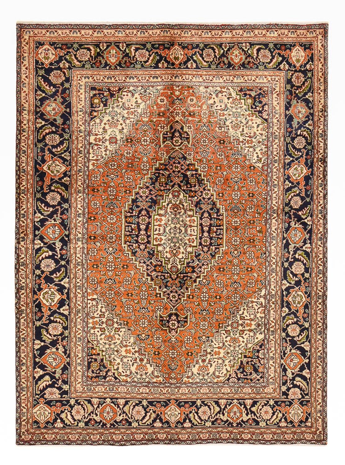 Persisk tæppe - Tabriz - 270 x 193 cm - lysrød