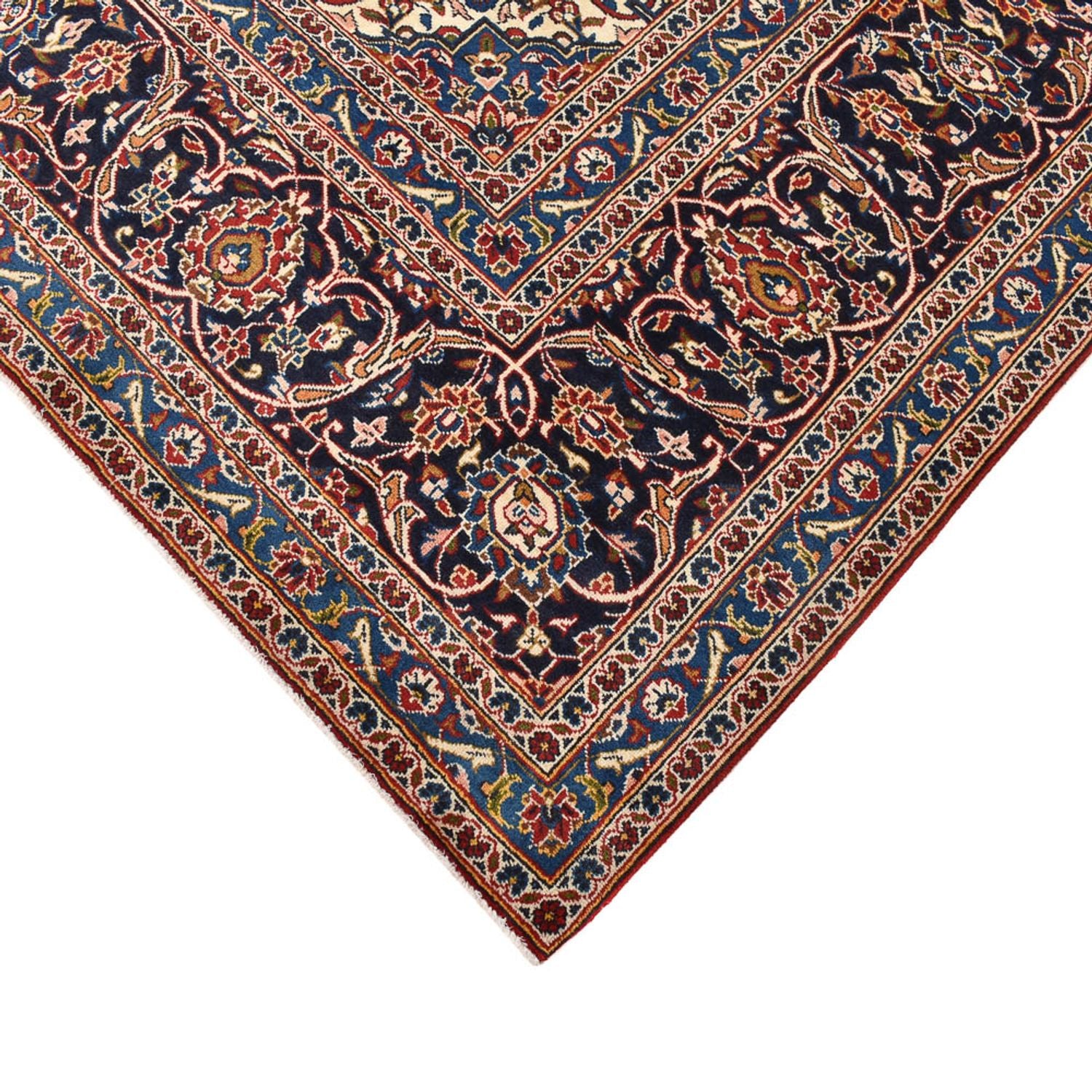 Persisk tæppe - Keshan - 397 x 297 cm - rød