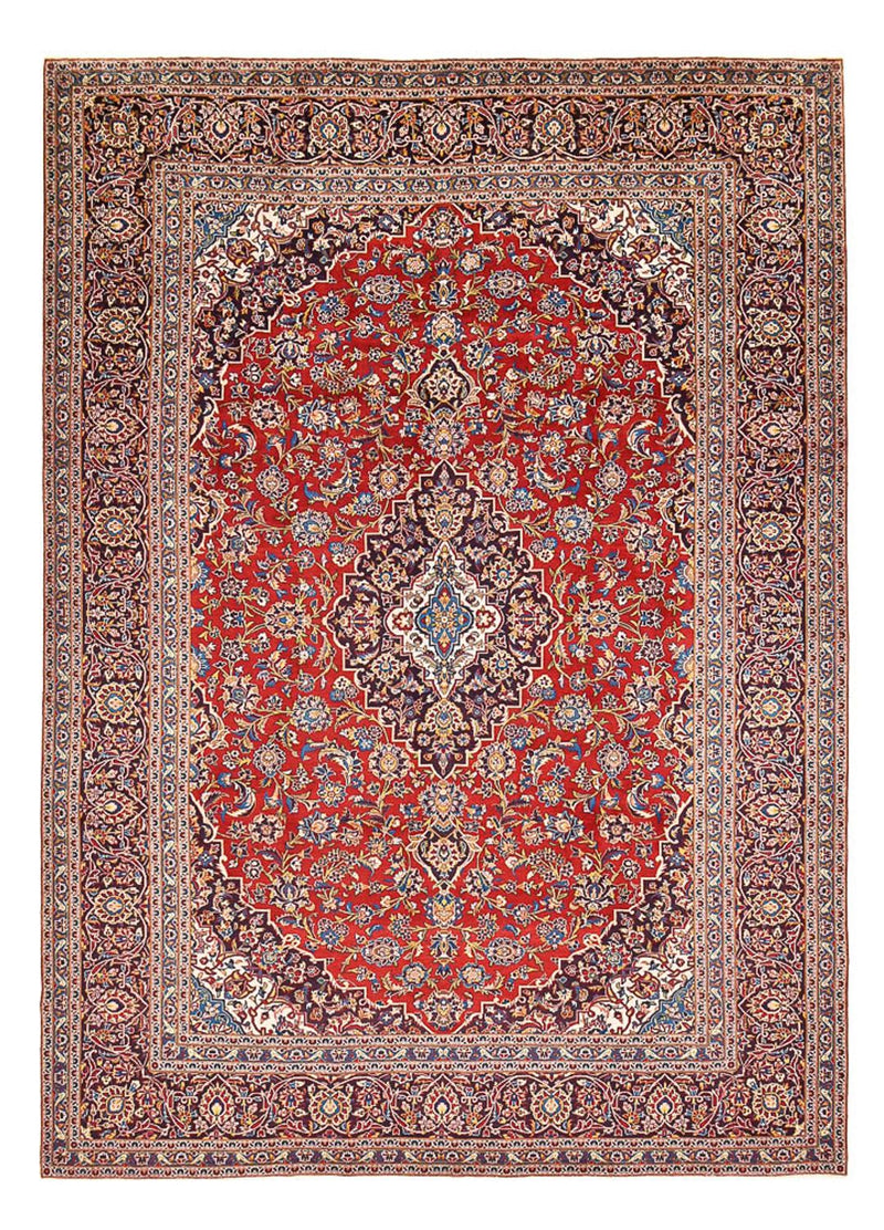 Persisk tæppe - Keshan - 430 x 310 cm - rød