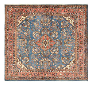 Persisk tæppe - Nomadisk firkantet  - 200 x 207 cm - blå