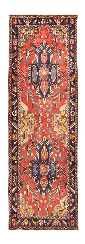 Løber Persisk tæppe - Tabriz - 354 x 117 cm - flerfarvet