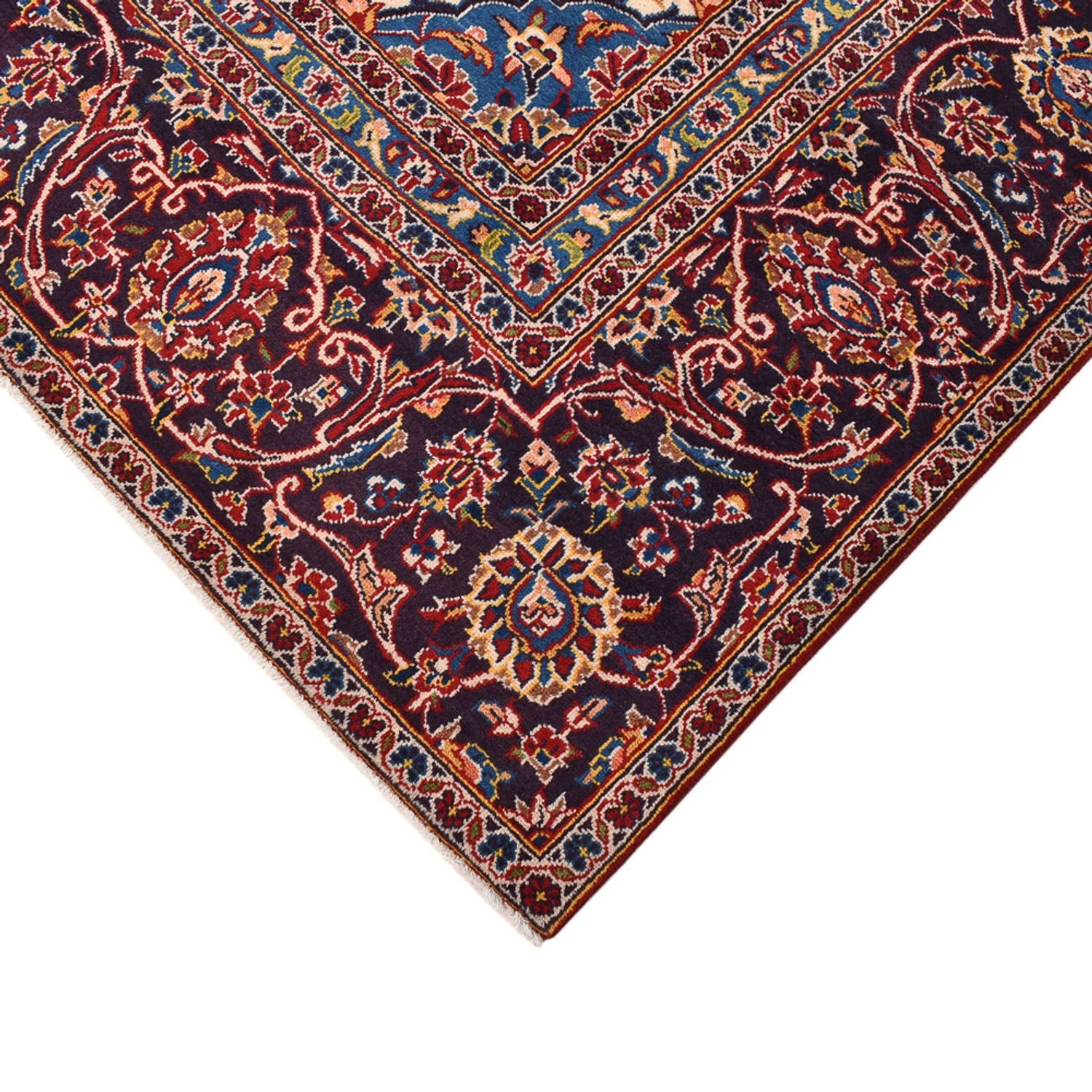 Persisk tæppe - Keshan - 405 x 275 cm - rød