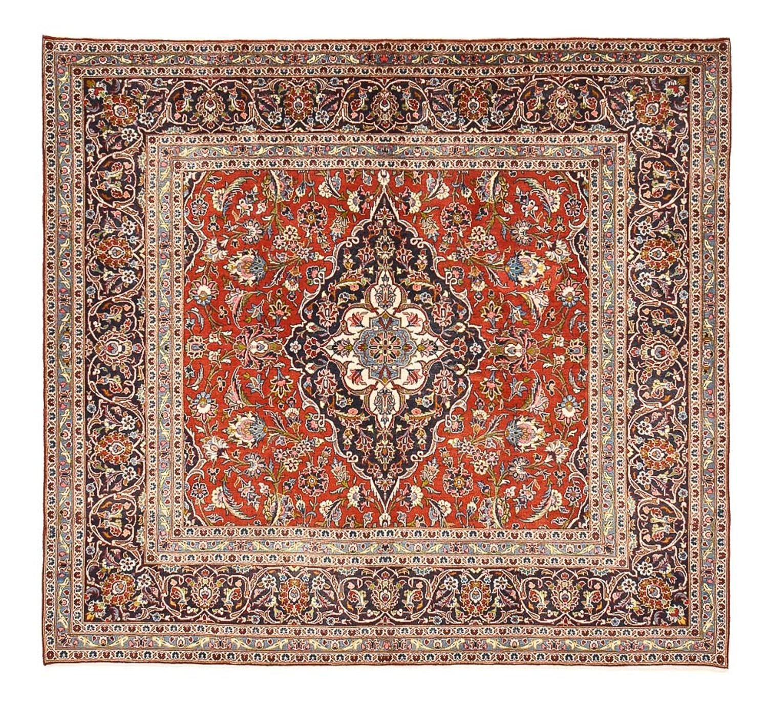 Persisk tæppe - Keshan - 253 x 225 cm - rød