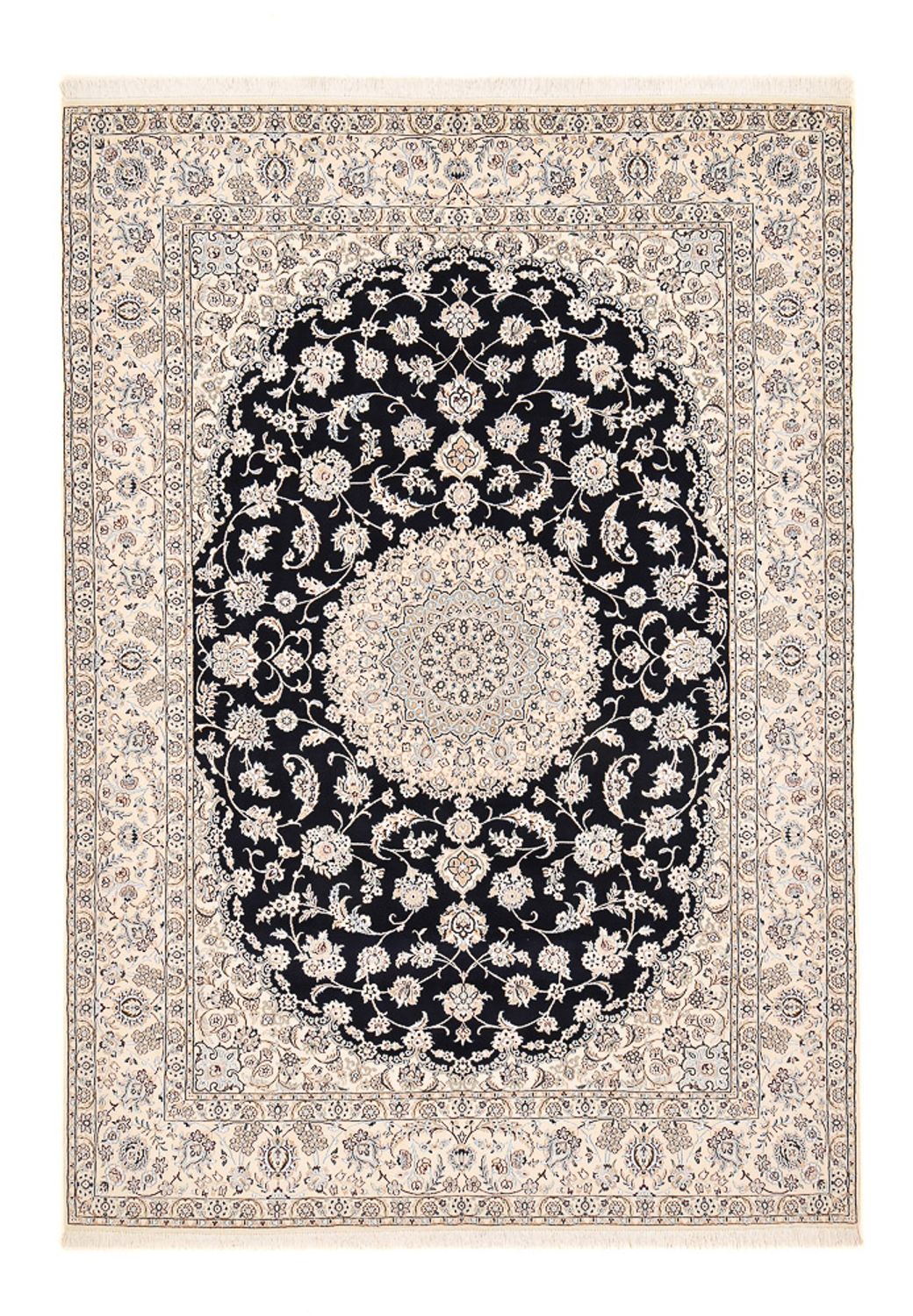 Persisk tæppe - Nain - Royal - 356 x 251 cm - mørkeblå