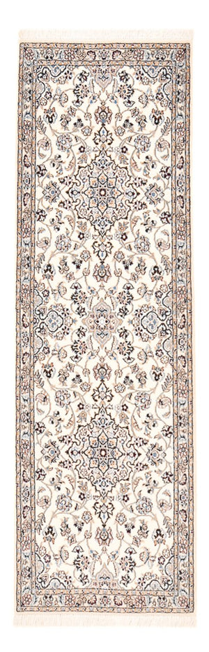 Løber Persisk tæppe - Nain - Royal - 219 x 70 cm - hvid