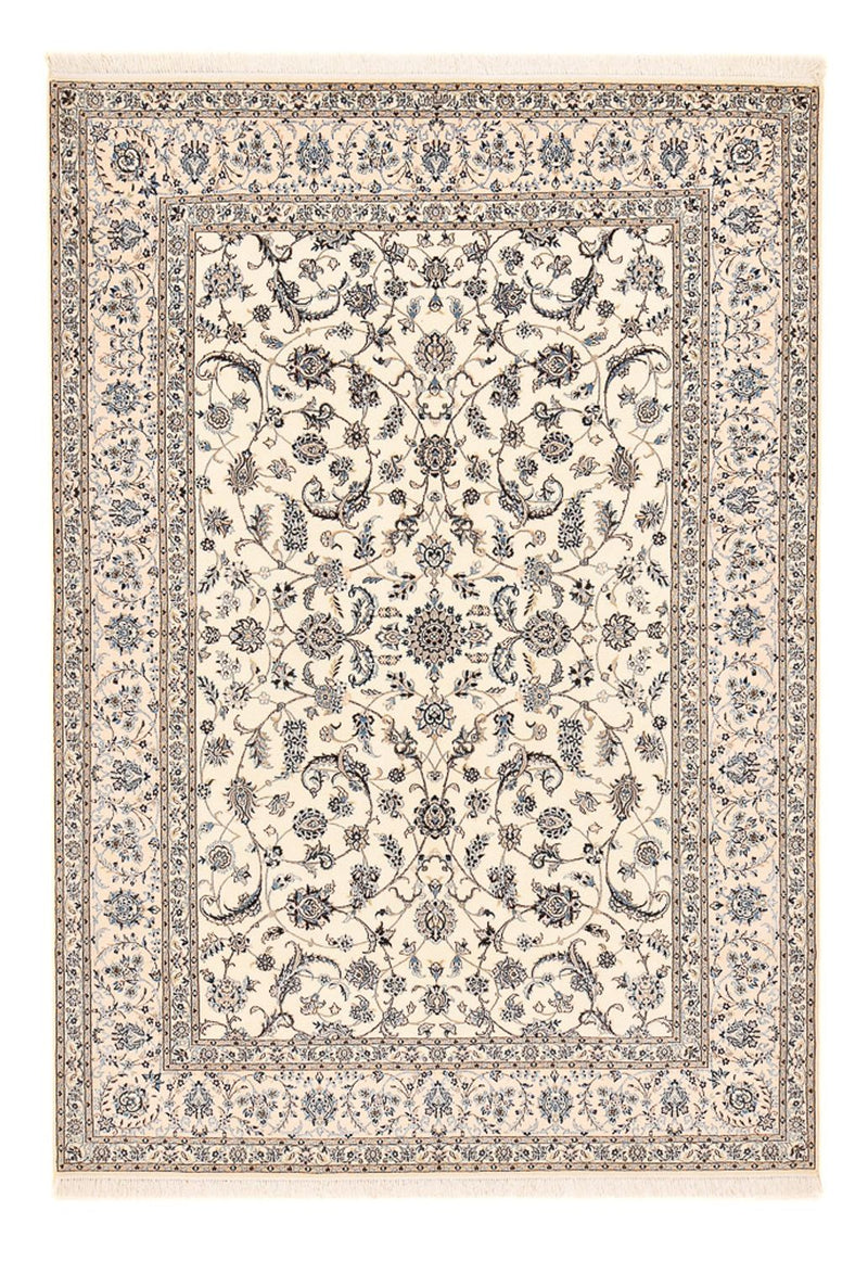 Persisk tæppe - Nain - Premium - 297 x 205 cm - hvid