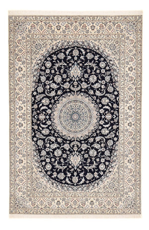 Persisk tæppe - Nain - Premium - 317 x 212 cm - mørkeblå