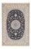 Persisk tæppe - Nain - Premium - 317 x 212 cm - mørkeblå