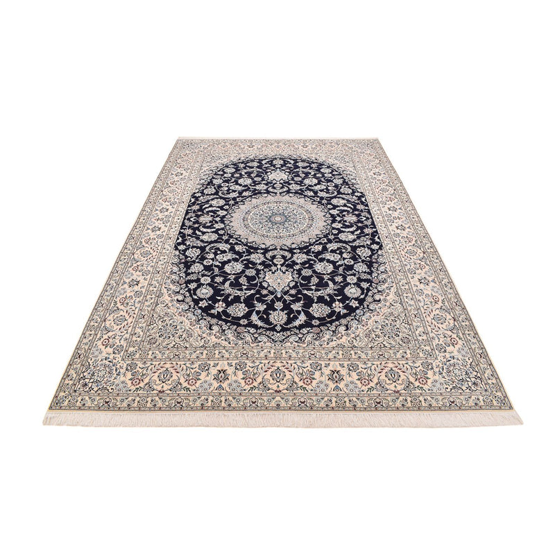 Persisk tæppe - Nain - Premium - 317 x 212 cm - mørkeblå