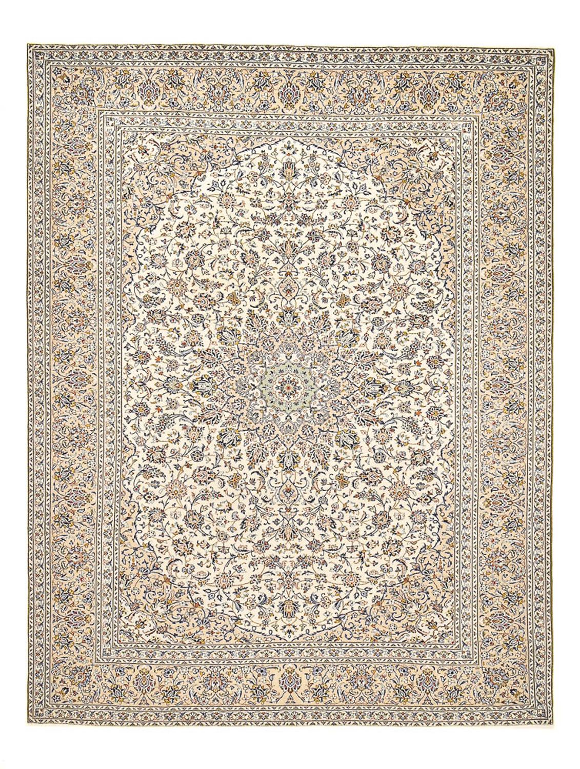 Persisk tæppe - Keshan - 397 x 295 cm - sand