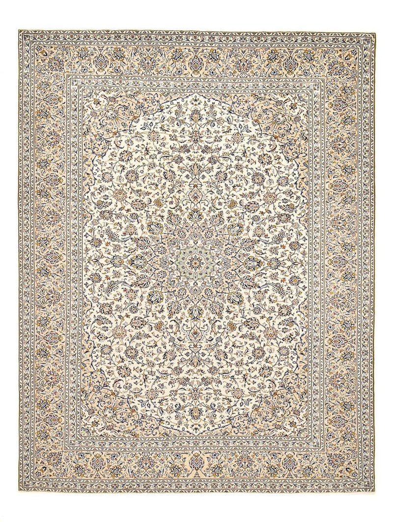 Persisk tæppe - Keshan - 397 x 295 cm - sand