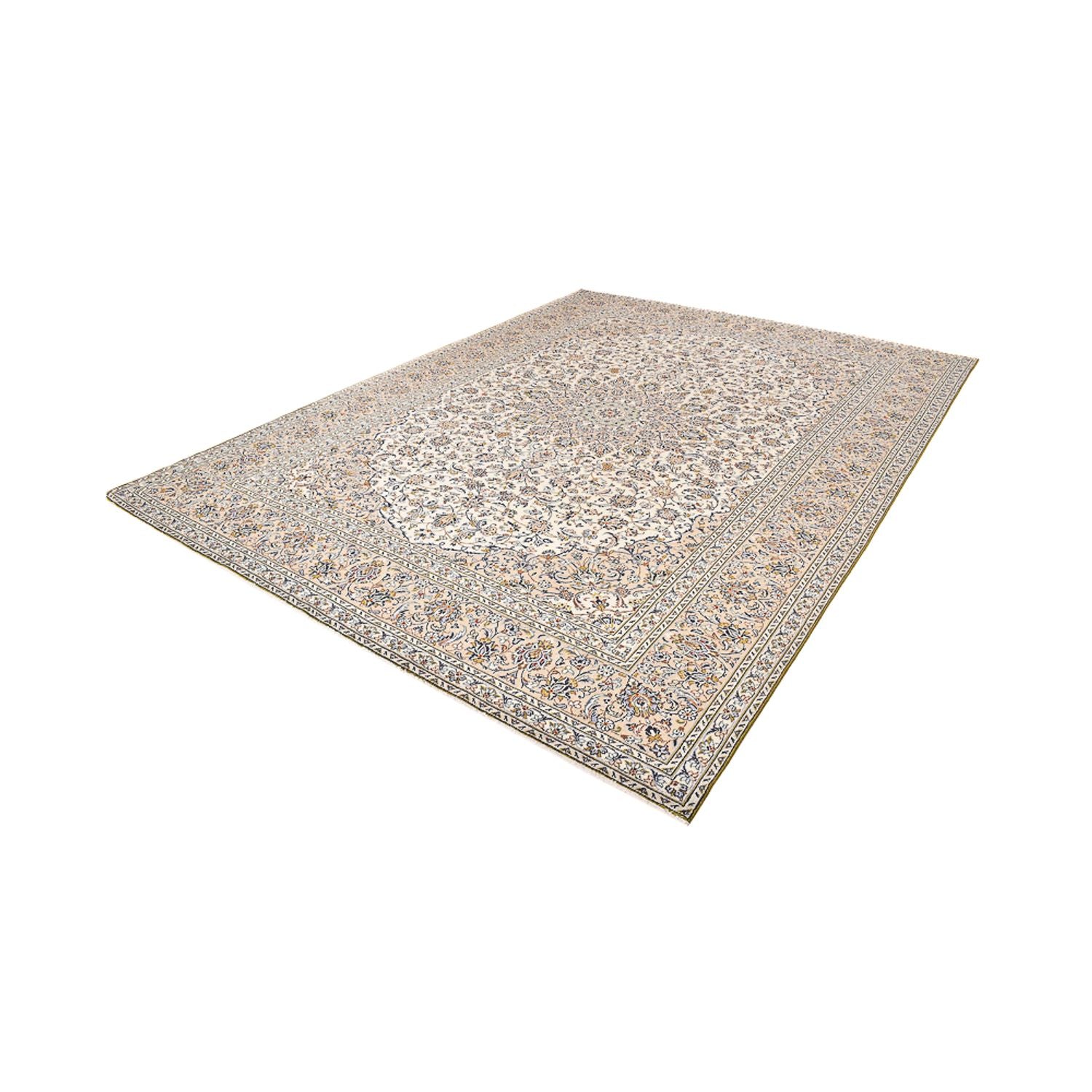 Persisk tæppe - Keshan - 397 x 295 cm - sand