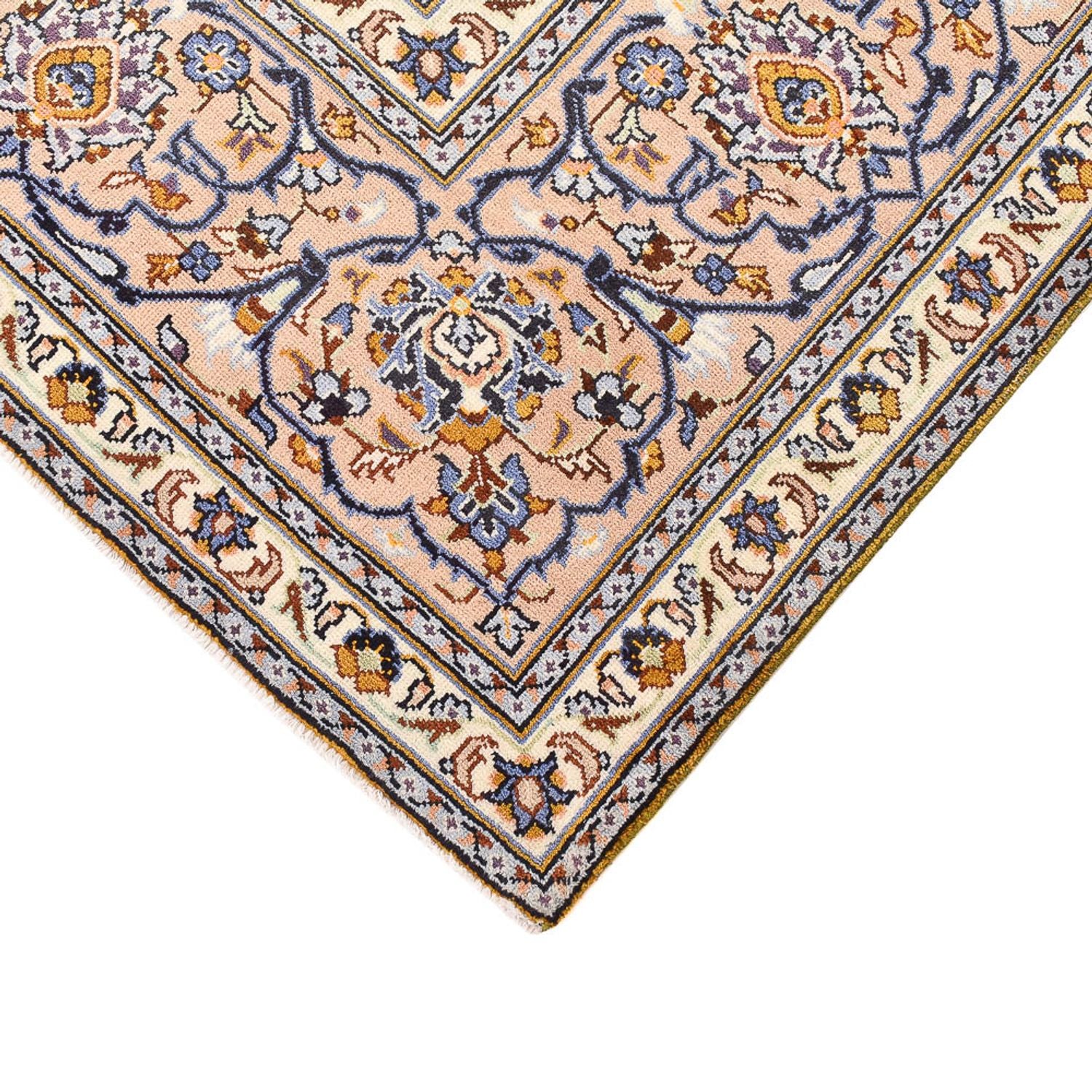 Persisk tæppe - Keshan - 382 x 275 cm - lys beige