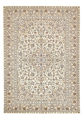 Persisk tæppe - Keshan - 352 x 237 cm - lys beige