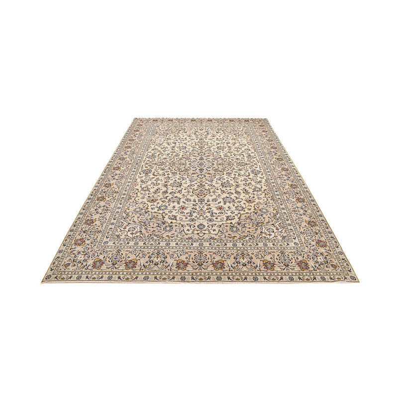 Persisk tæppe - Keshan - 352 x 237 cm - lys beige