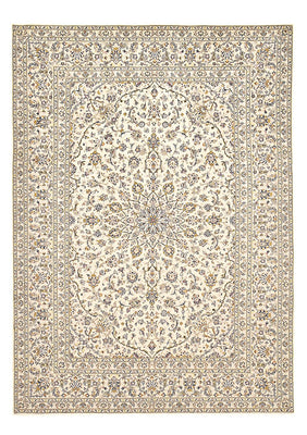 Persisk tæppe - Keshan - 355 x 245 cm - lys beige