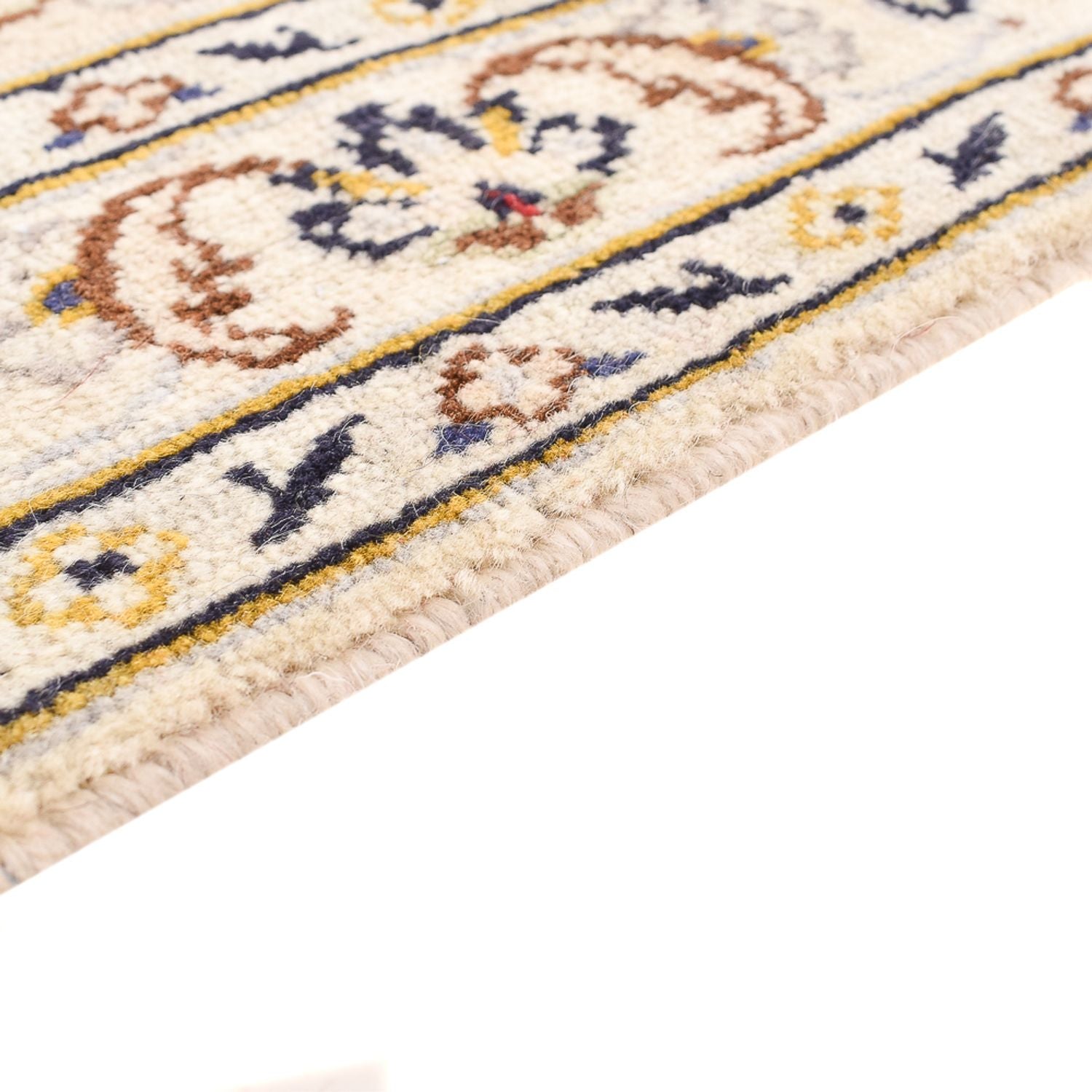 Persisk tæppe - Keshan - 355 x 245 cm - lys beige
