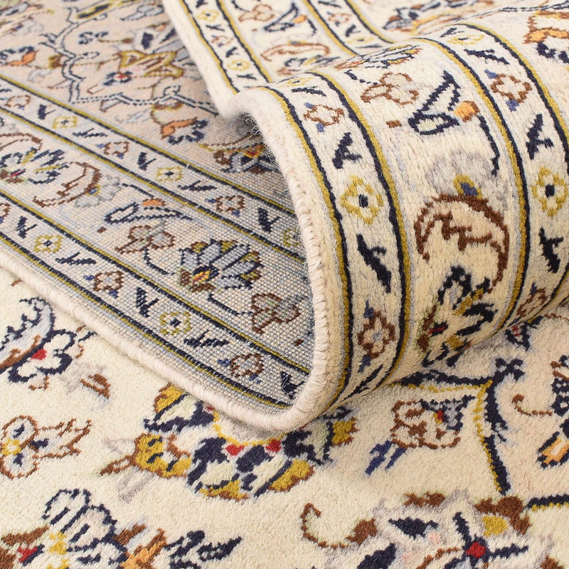 Persisk tæppe - Keshan - 355 x 245 cm - lys beige
