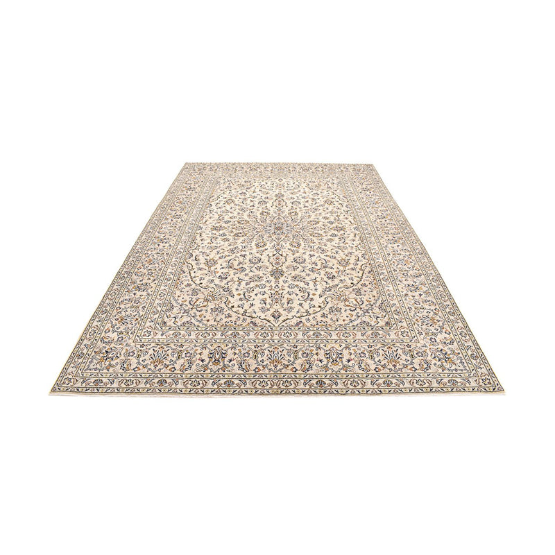 Persisk tæppe - Keshan - 355 x 245 cm - lys beige