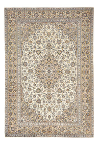 Persisk tæppe - Keshan - 343 x 238 cm - lys beige