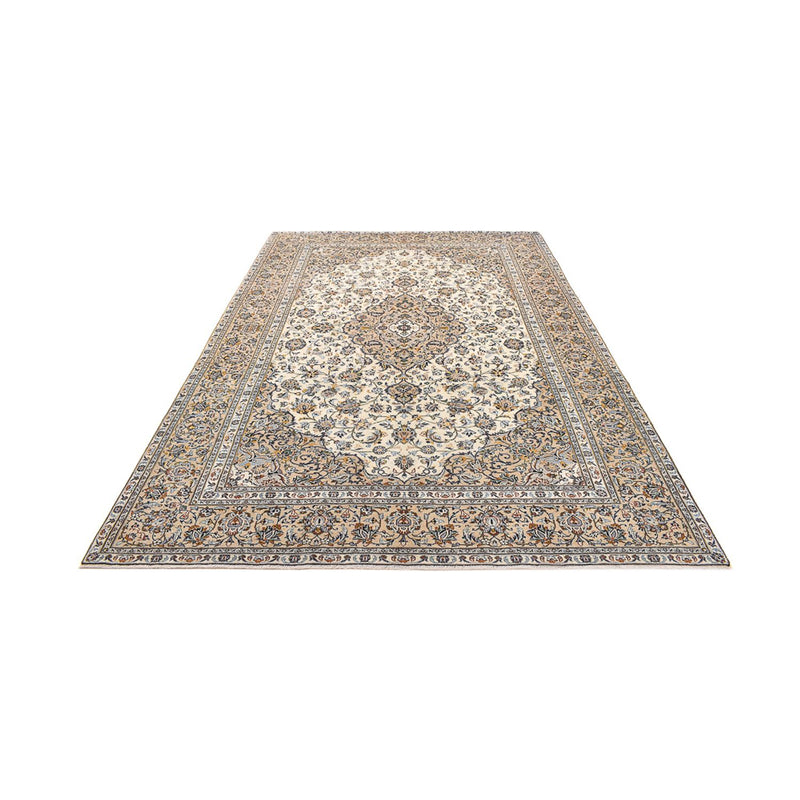 Persisk tæppe - Keshan - 343 x 238 cm - lys beige