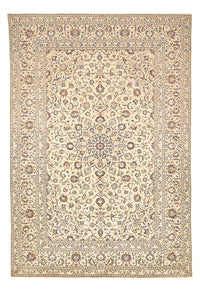Persisk tæppe - Keshan - 359 x 243 cm - lys beige