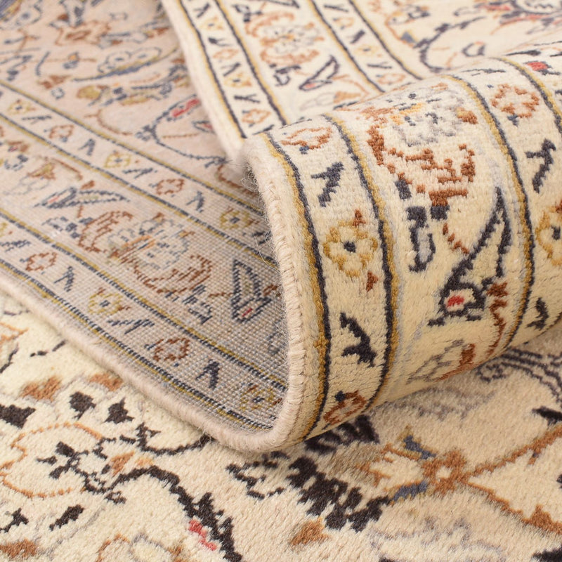 Persisk tæppe - Keshan - 359 x 243 cm - lys beige