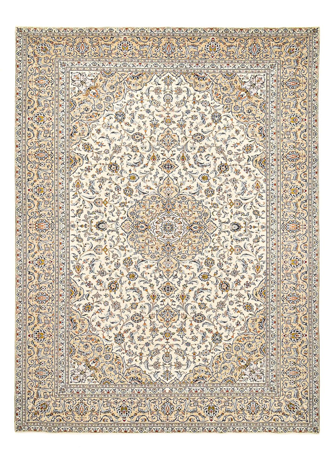 Persisk tæppe - Keshan - 405 x 290 cm - sand