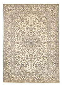 Persisk tæppe - Keshan - 345 x 239 cm - lys beige