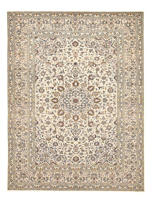 Persisk tæppe - Keshan - 342 x 245 cm - lys beige