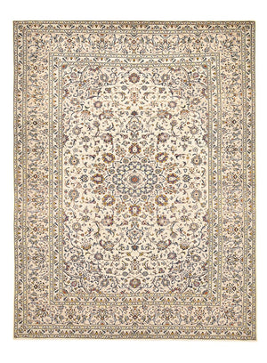 Persisk tæppe - Keshan - 342 x 245 cm - lys beige