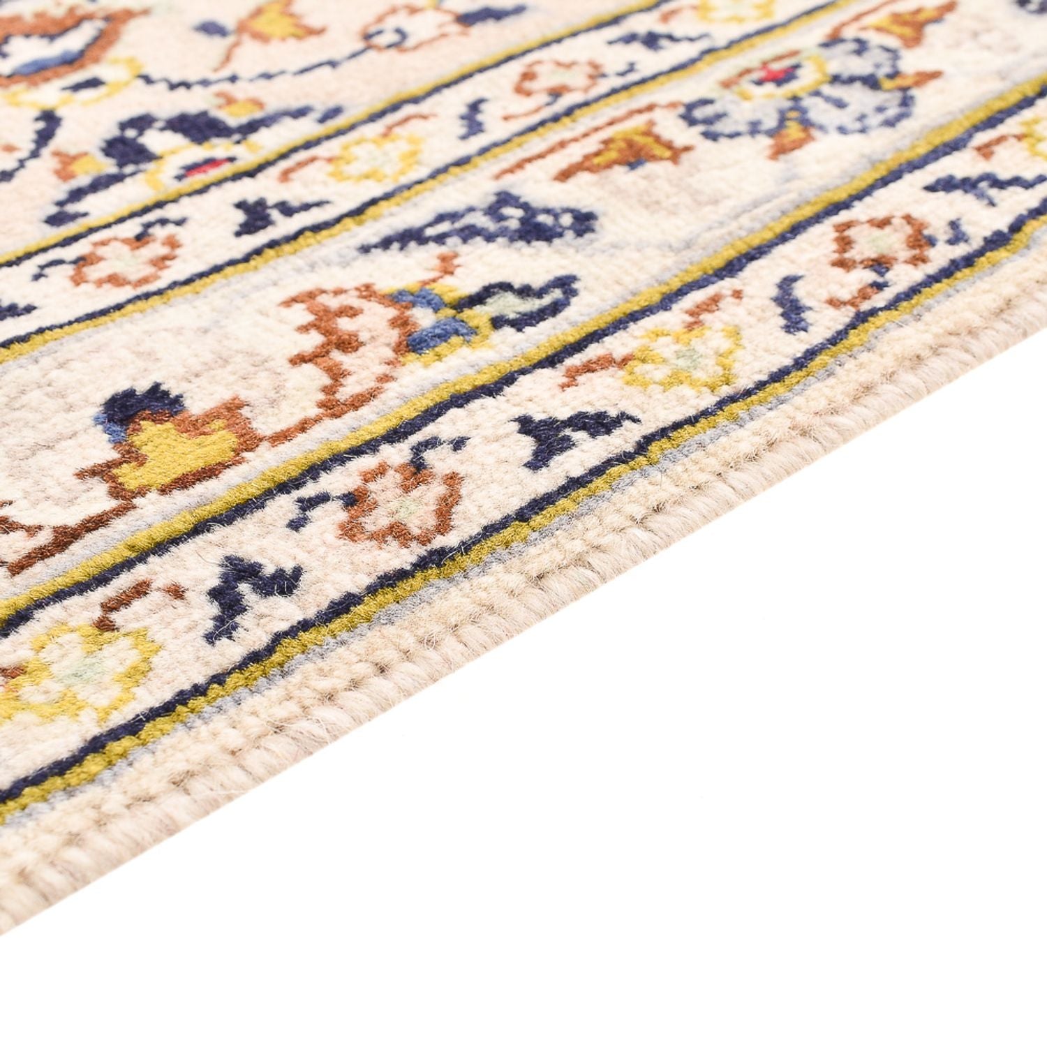 Persisk tæppe - Keshan - 342 x 245 cm - lys beige