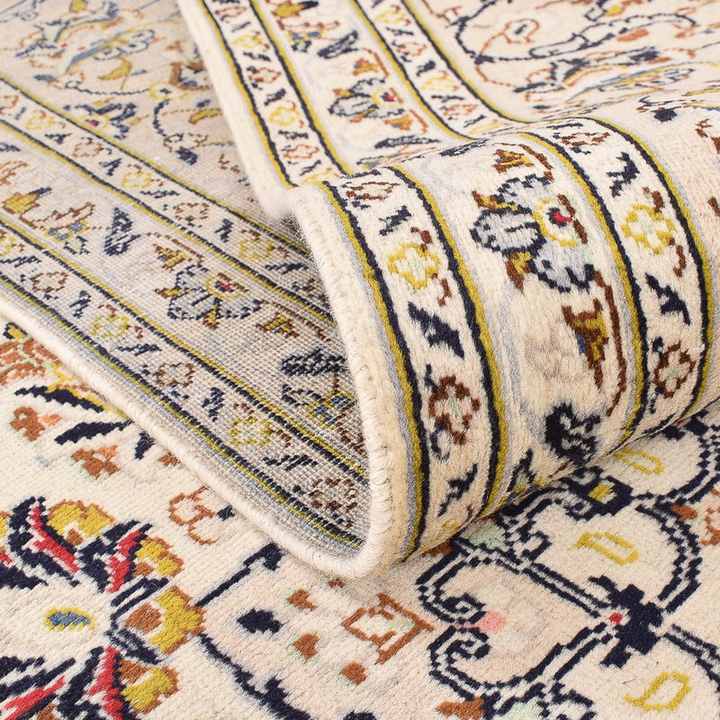 Persisk tæppe - Keshan - 342 x 245 cm - lys beige
