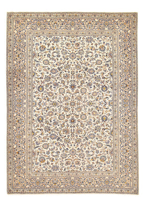 Persisk tæppe - Keshan - 380 x 271 cm - lys beige