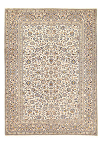 Persisk tæppe - Keshan - 380 x 271 cm - lys beige