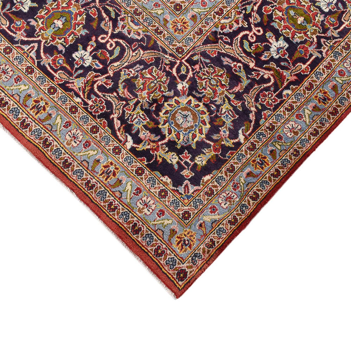 Persisk tæppe - Keshan - 426 x 311 cm - rød